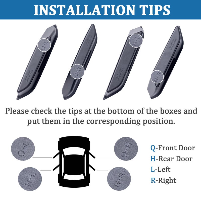 TOPINSTALL 4 Door Handle Storage Box Compatible with Ford Bronco 2021-2025 Accessories, Phone Holder Front and Rear Door Grab Handle Pocket Storage ABS Plastic-4PCS (Not for Sport Model) - Image 4